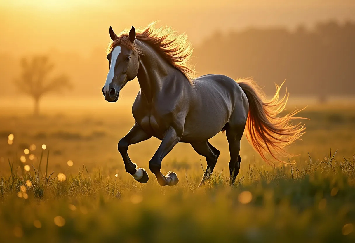 cheval majestueux